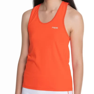 NOX Women's Padel TANK TOP Orange Women Padel Top Image 1