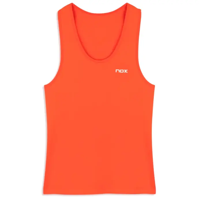 NOX Women's Padel TANK TOP Orange Women Padel Top Image 3