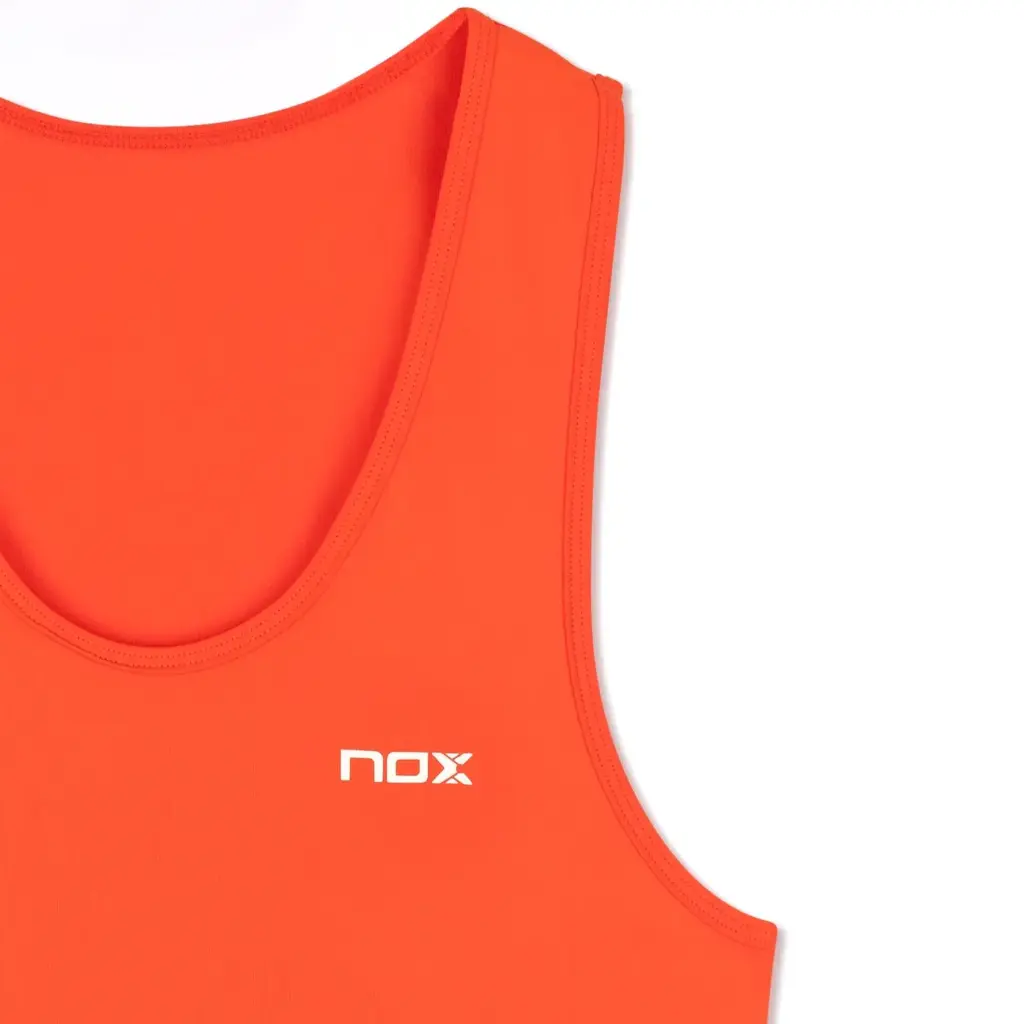 NOX Women's Padel TANK TOP Orange Women Padel Top Image 5