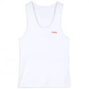 NOX Women's Padel TANK TOP, Padel Apparel for Women White Image 4