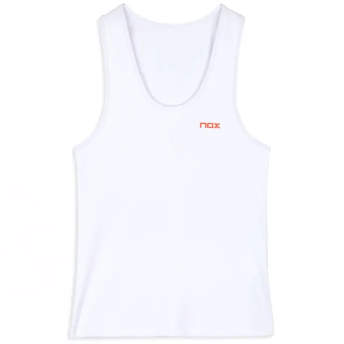 NOX Women's Padel TANK TOP, Padel Apparel for Women White Image 4