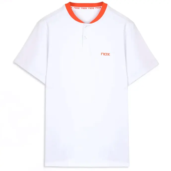 Nox Team Regular Men’s Padel Polo Shirt WHITE Image 3