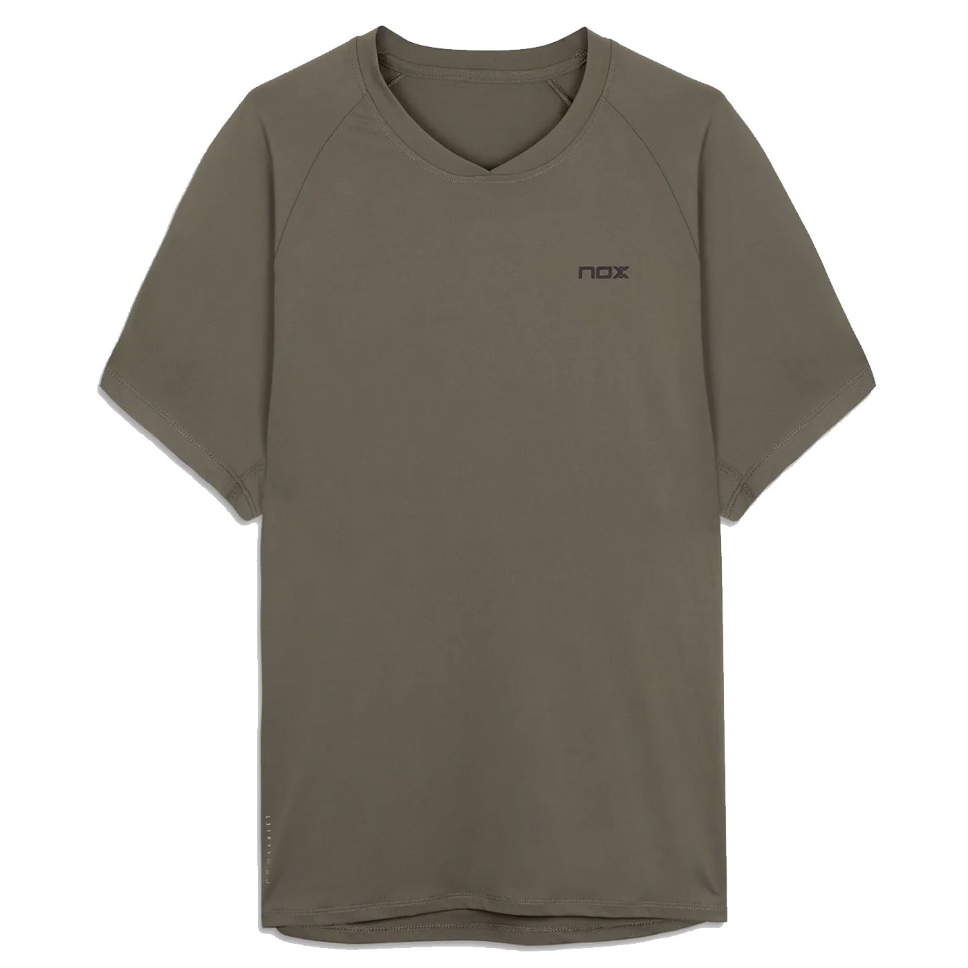 nox-olive-01 NOX PRO FIT Olive Padel T-SHIRT - Image 1