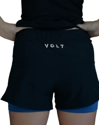 VOLT Padel Performance Woman Shorts Black v4, Women's Padel Short Image 2