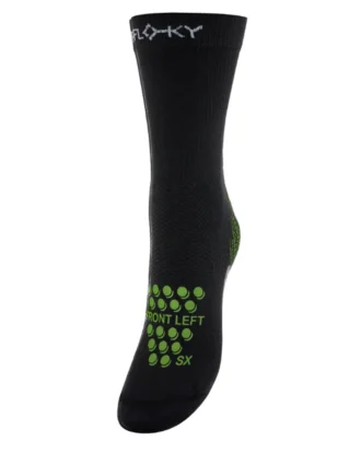 FLOKY Padel Socks S-mash Black Green