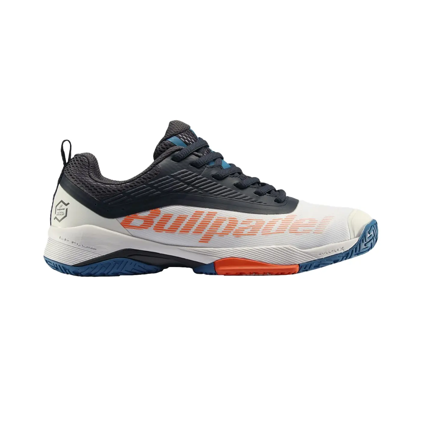 BULLPADEL PERFORMANCE HYBRID 24V Men Padel Shoes WHITE BLUE NAVY image 1 BULLPADEL PERFORMANCE HYBRID 24V Men Padel Shoes WHITE BLUE NAVY image 1