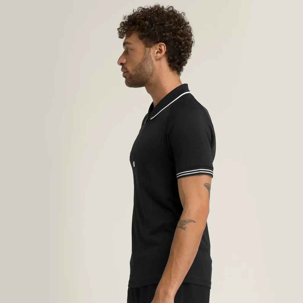 Wilson Padel Shirt Player's Seamless Polo Black - Image 2