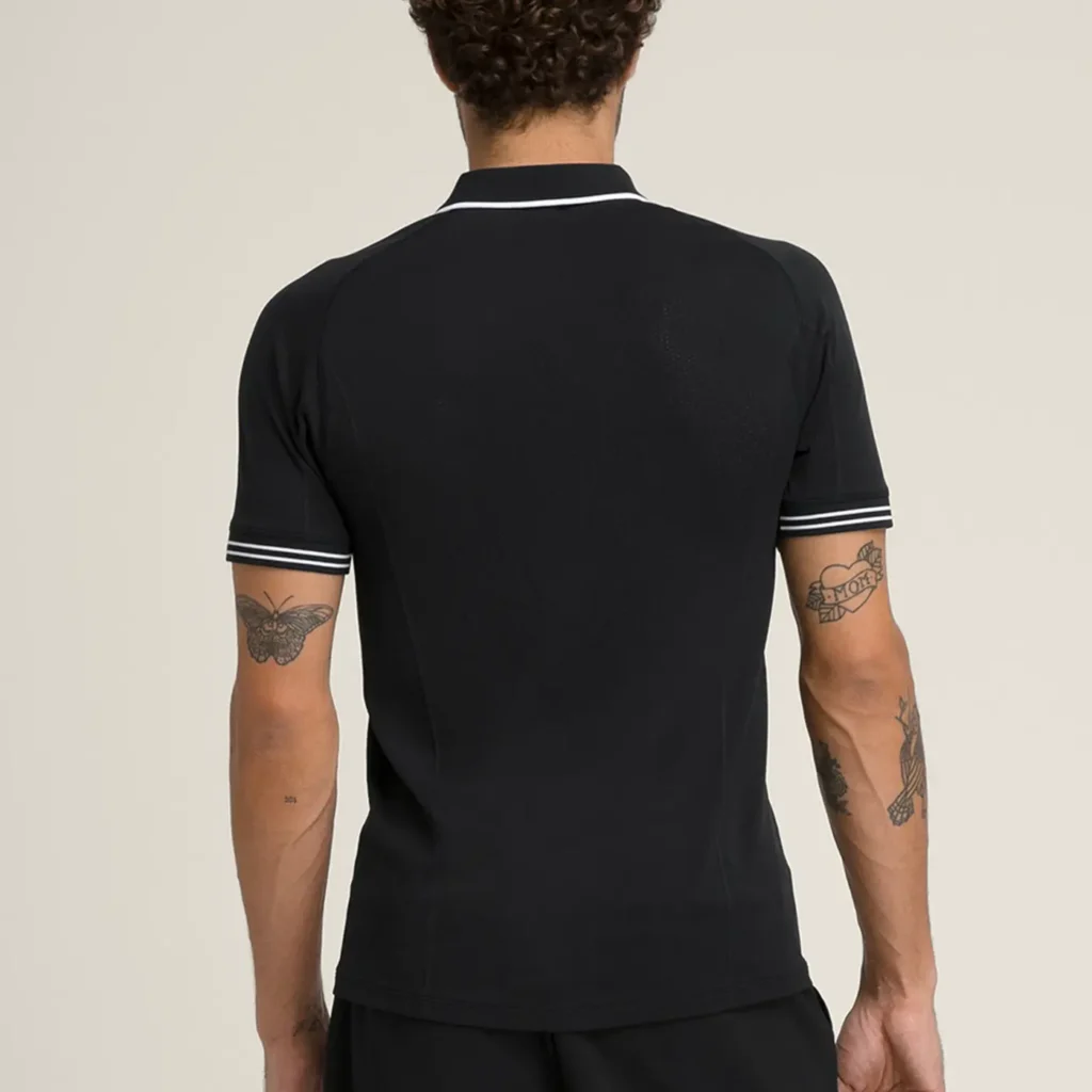 Wilson Padel Shirt Player's Seamless Polo Black - Image 3