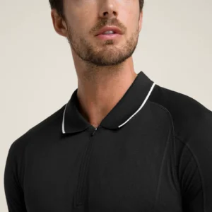 Wilson Padel Shirt Player's Seamless Polo Black - Image 4