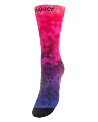 FLOKY Biomechanical Padel Socks S-Mash Pixels