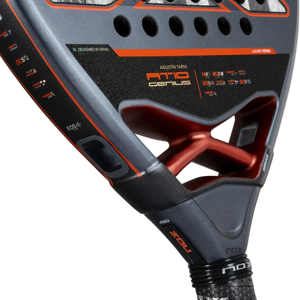 NOX AT10 Genius 18K Alum Agustin Tapia 2025 Padel Racket - Image 9