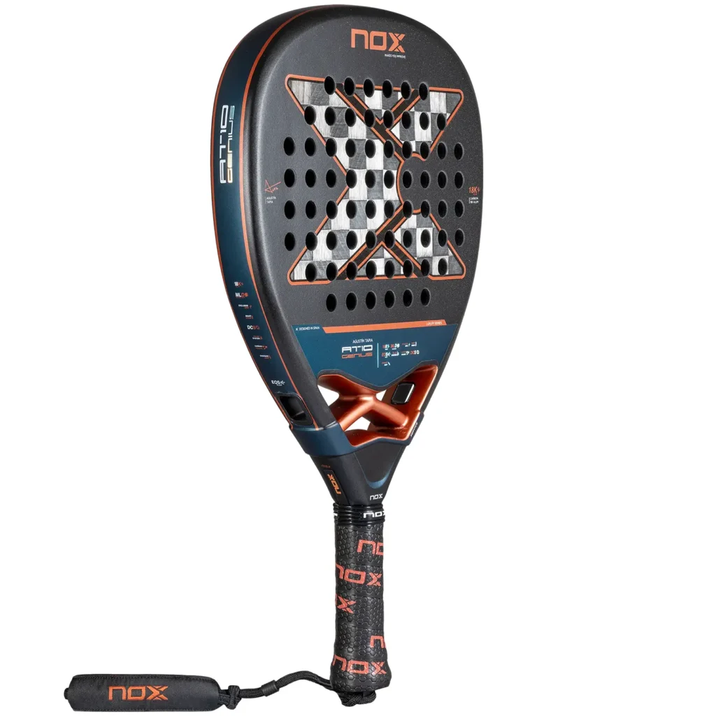 NOX AT10 Attack 18K Alum Agustin Tapia 2025 Padel Racket - Image 4