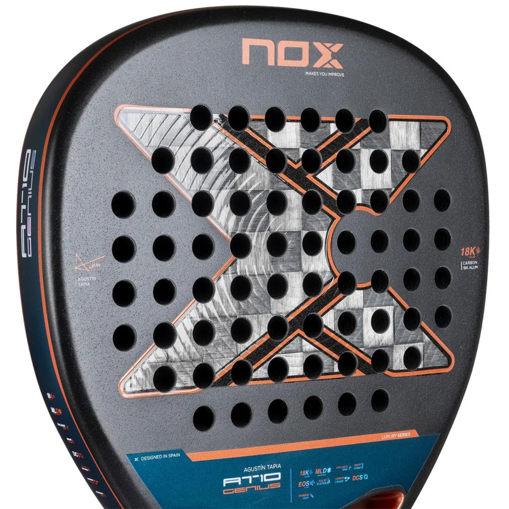 NOX AT10 Attack 18K Alum Agustin Tapia 2025 Padel Racket - Image 8