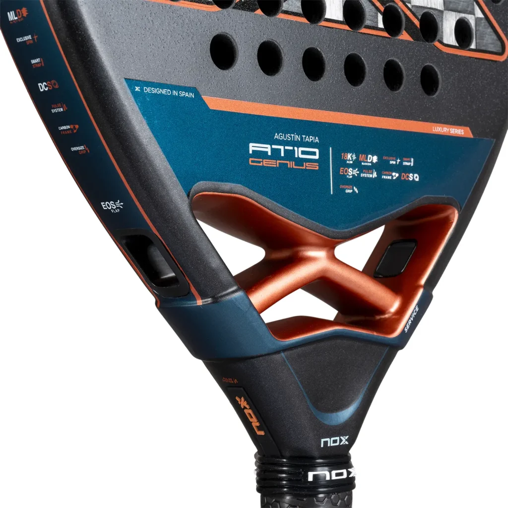 NOX AT10 Attack 18K Alum Agustin Tapia 2025 Padel Racket - Image 9