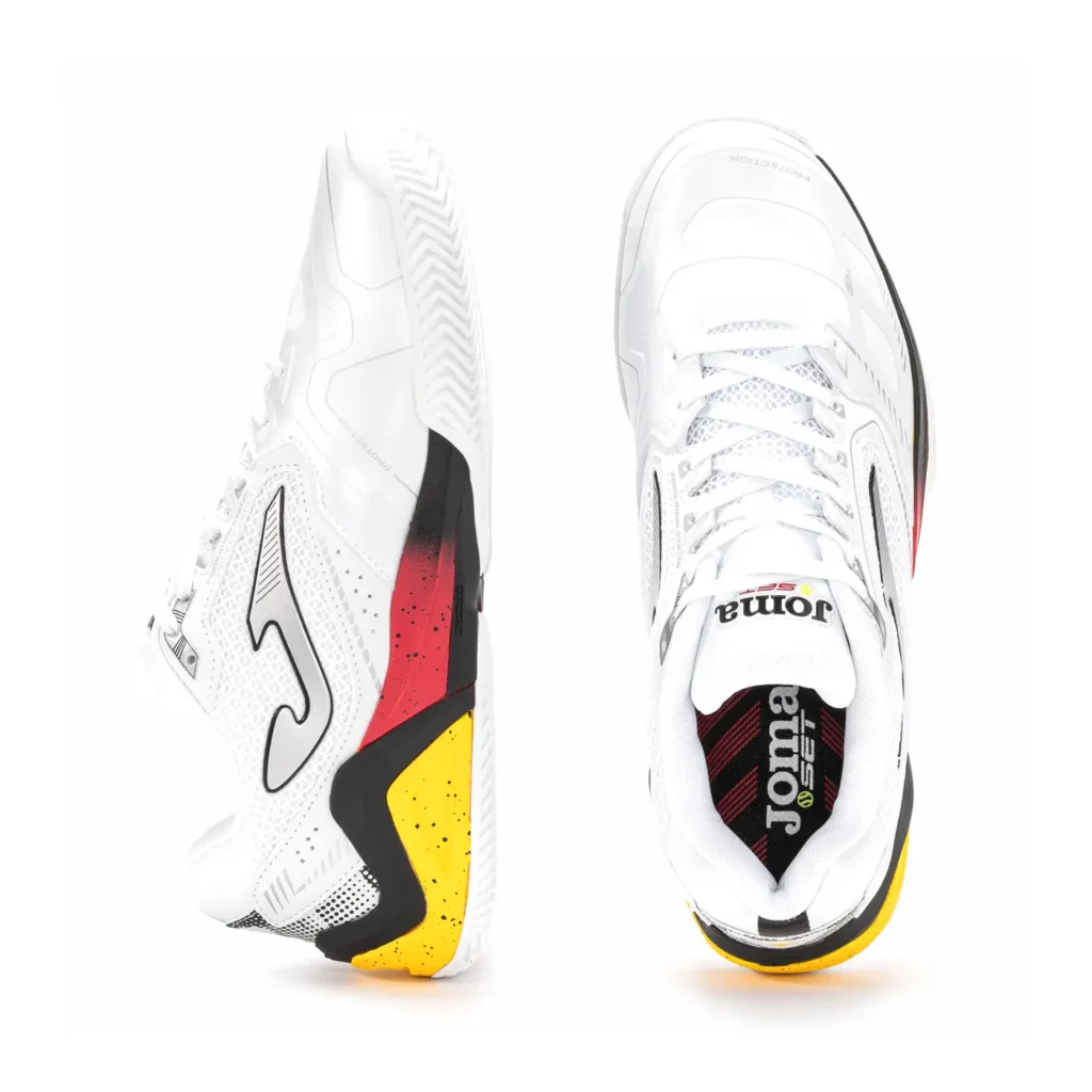 JOMA Set Men 2402 Padel Shoes White Red 03