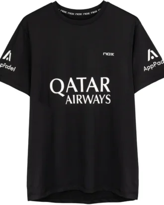 NOX Sponsors Agustin Tapia AT10 Padel T-Shirt Black 02NOX Sponsors Agustin Tapia AT10 Padel T-Shirt Black 02