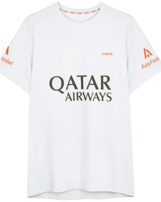 NOX Sponsors Agustin Tapia AT10 Padel T-Shirt White 02