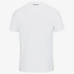 HEAD Performance Topspin Padel T-Shirt Men White Print Vision 02