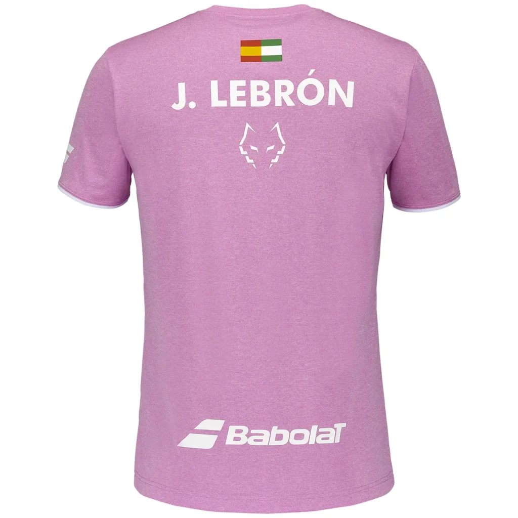 BABOLAT Padel Crew Neck Tee Juan Lebrón Men Pink 01