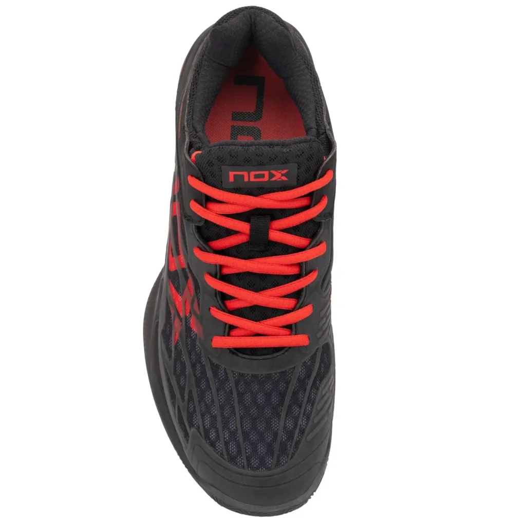 NOX AT10 LUX 2025 Padel Shoes Black Red 03