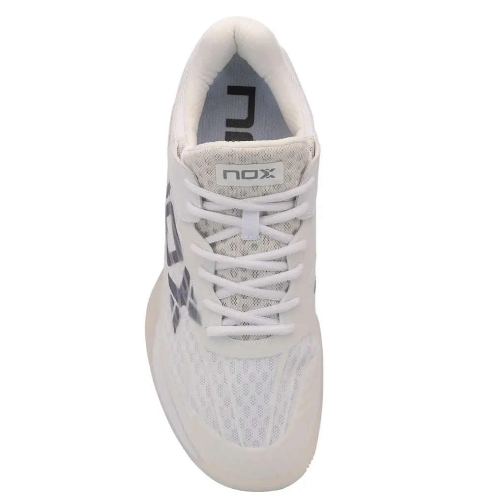 NOX AT10 LUX 2025 Padel Shoes White Grey 03