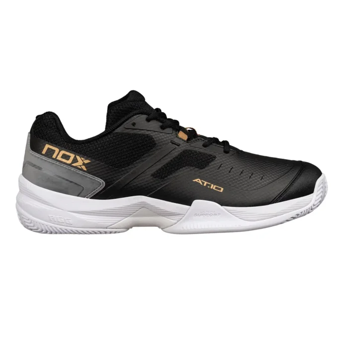 NOX AT10 PRO Padel Shoes 2025 Black Gold 01
