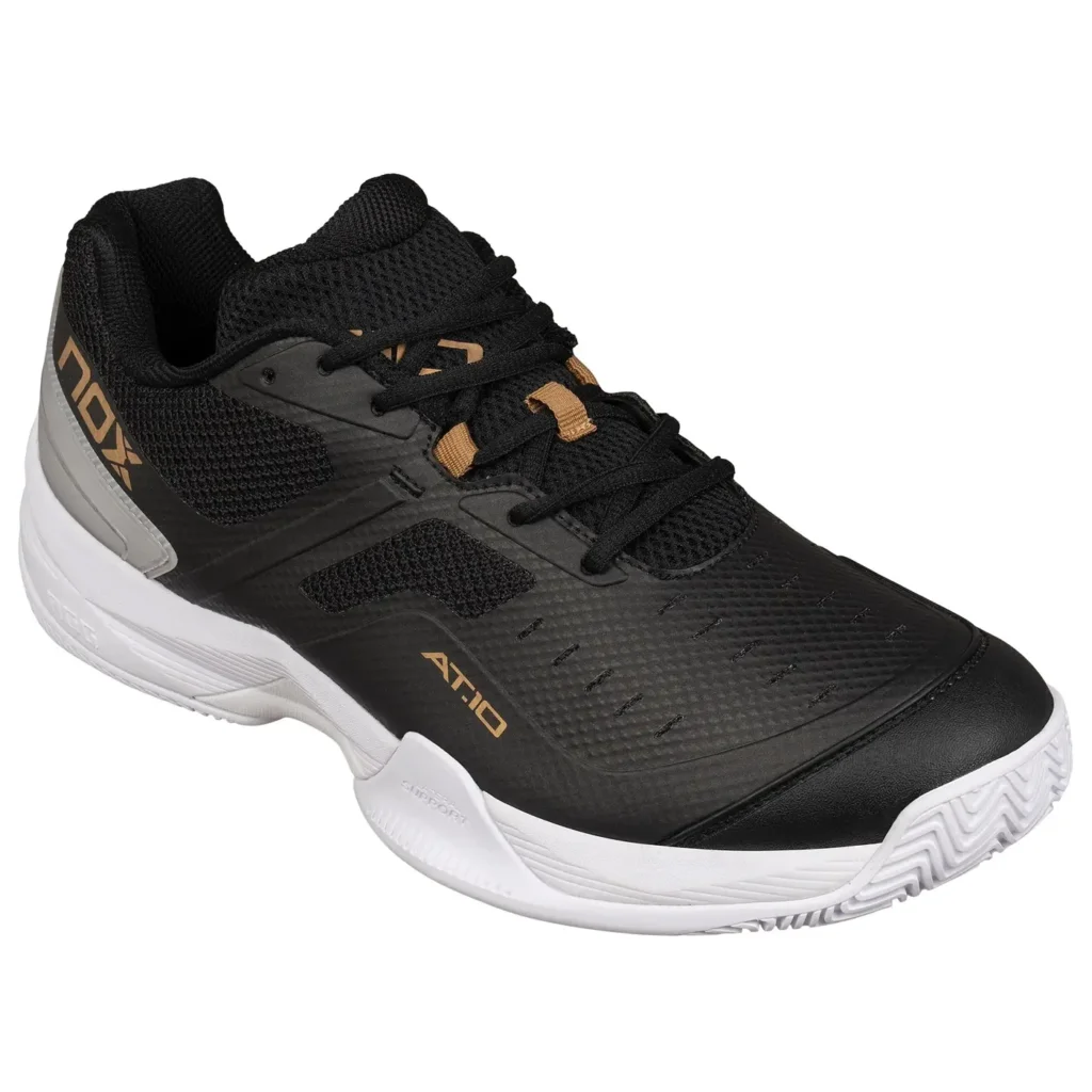 NOX AT10 PRO Padel Shoes 2025 Black Gold 02