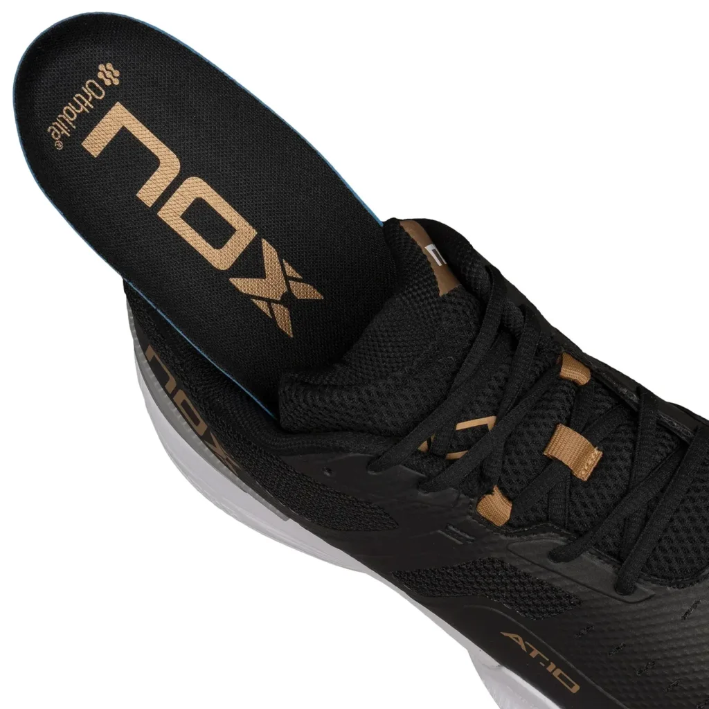 NOX AT10 PRO Padel Shoes 2025 Black Gold 11