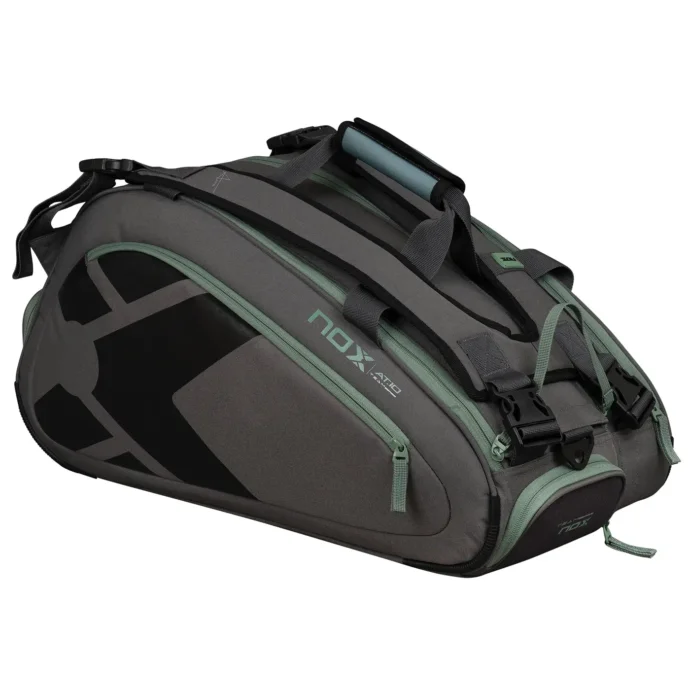 NOX AT10 Team Padel Bag Grey Green 01