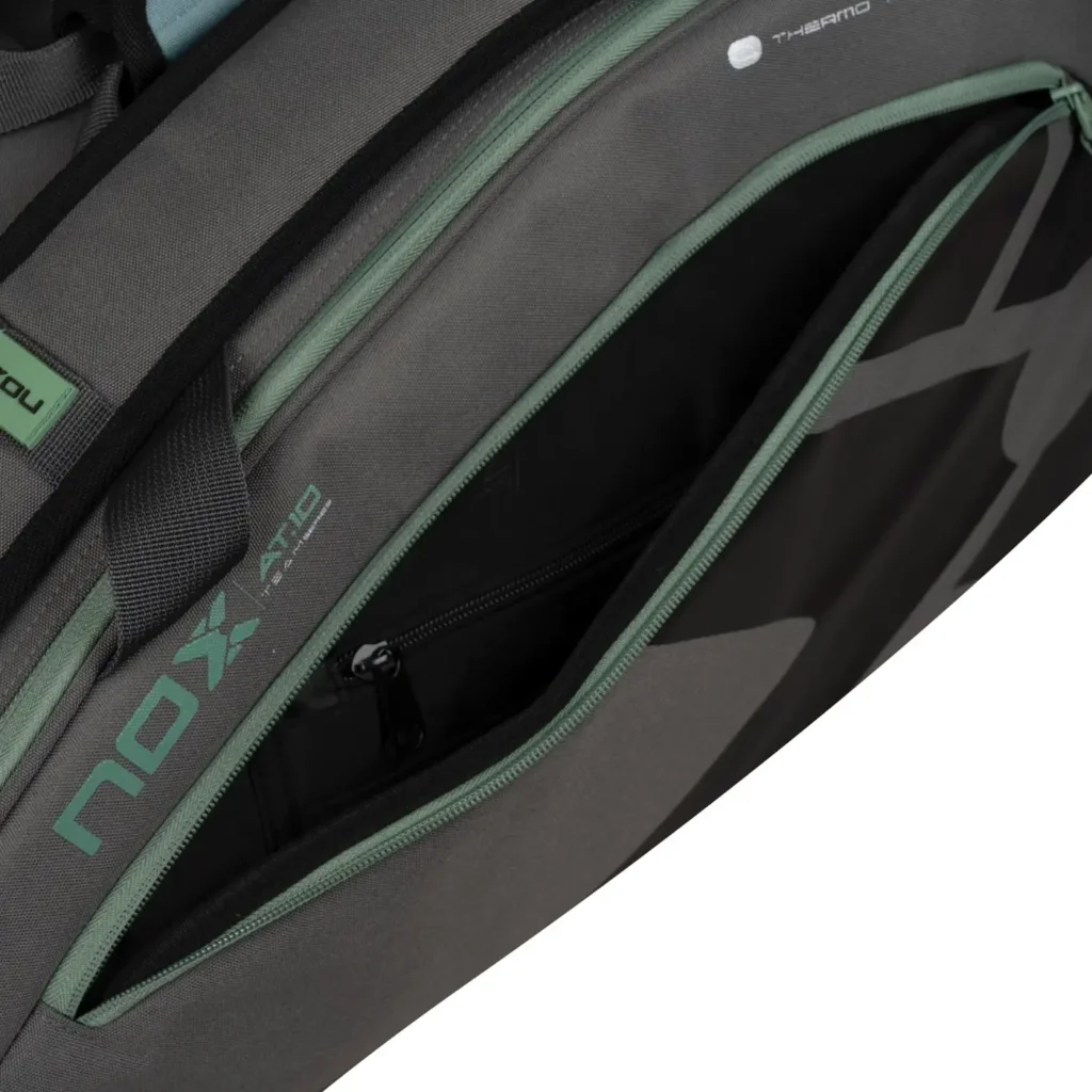 NOX AT10 Team Padel Bag Grey Green 04