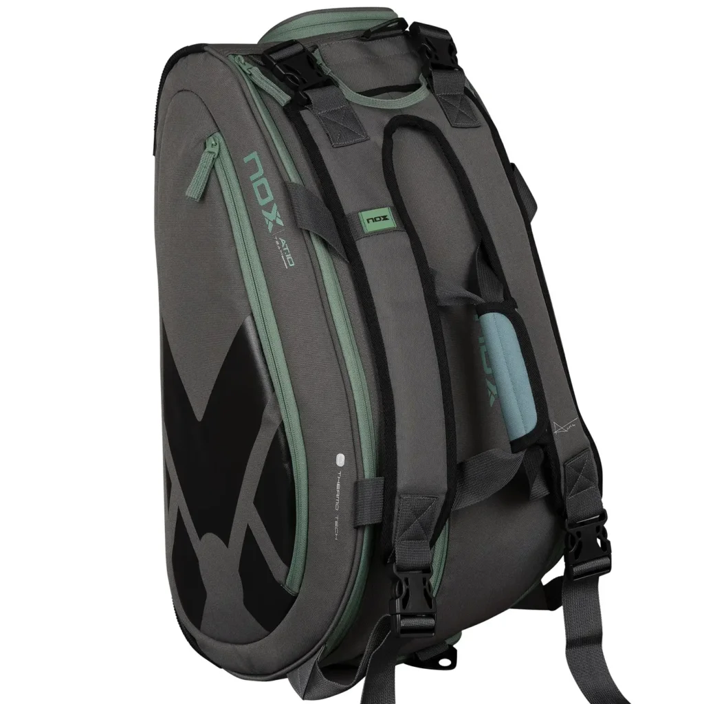 NOX AT10 Team Padel Bag Grey Green 06