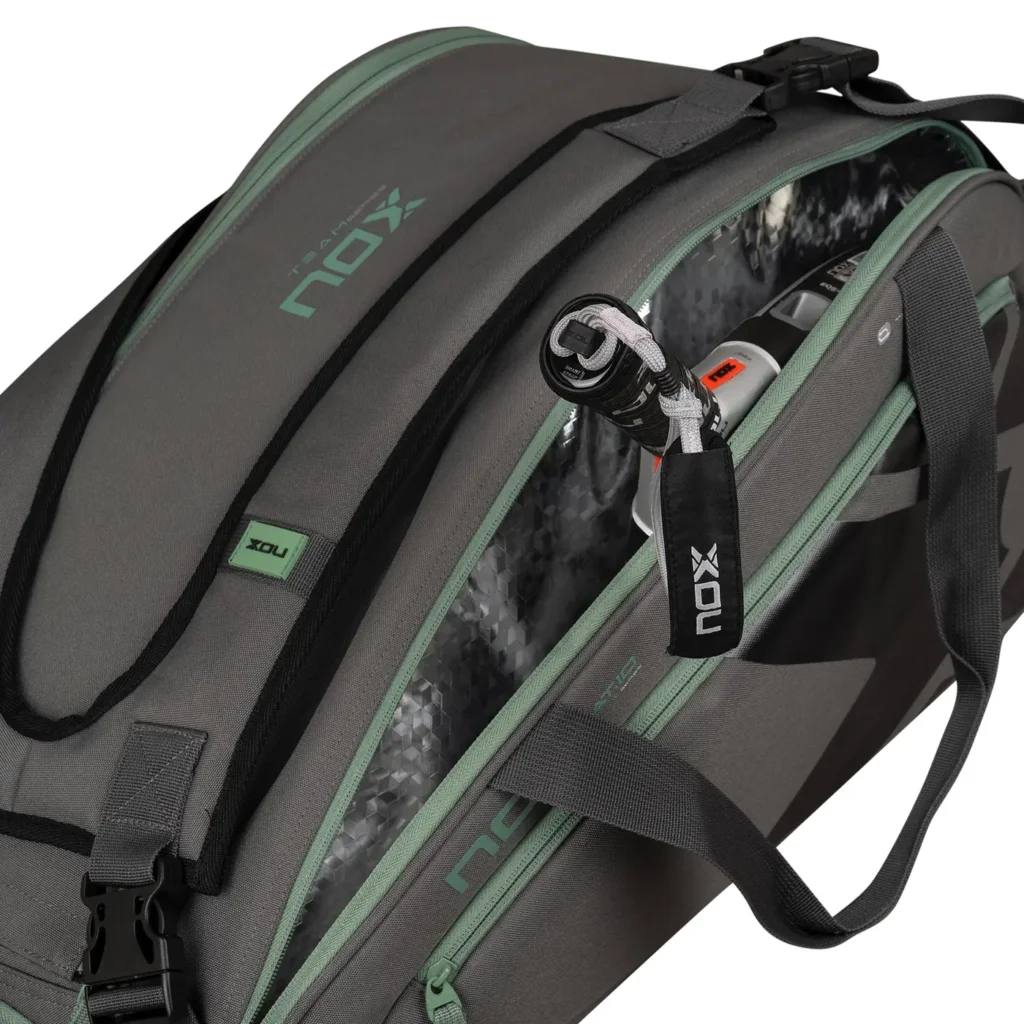 NOX AT10 Team Padel Bag Grey Green 07