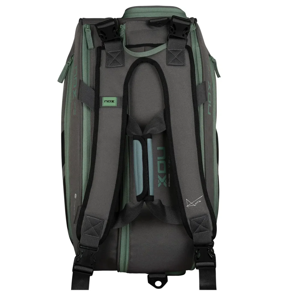 NOX AT10 Team Padel Bag Grey Green 08