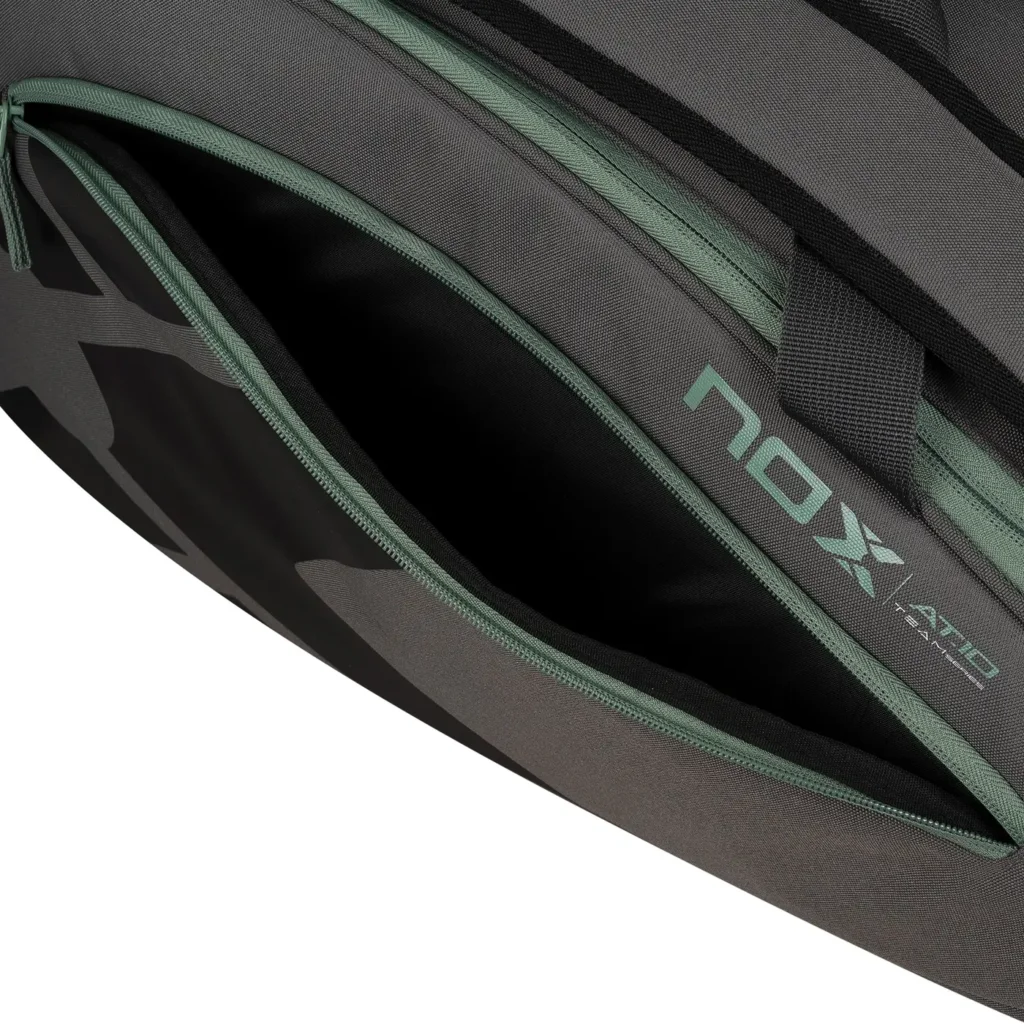NOX AT10 Team Padel Bag Grey Green 09