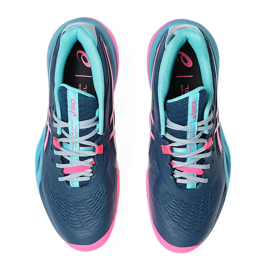 ASICS Gel-Resolution X Padel Shoes Mako Blue Hot Pink 03