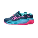 ASICS Gel-Resolution X Padel Shoes Mako Blue Hot Pink 06