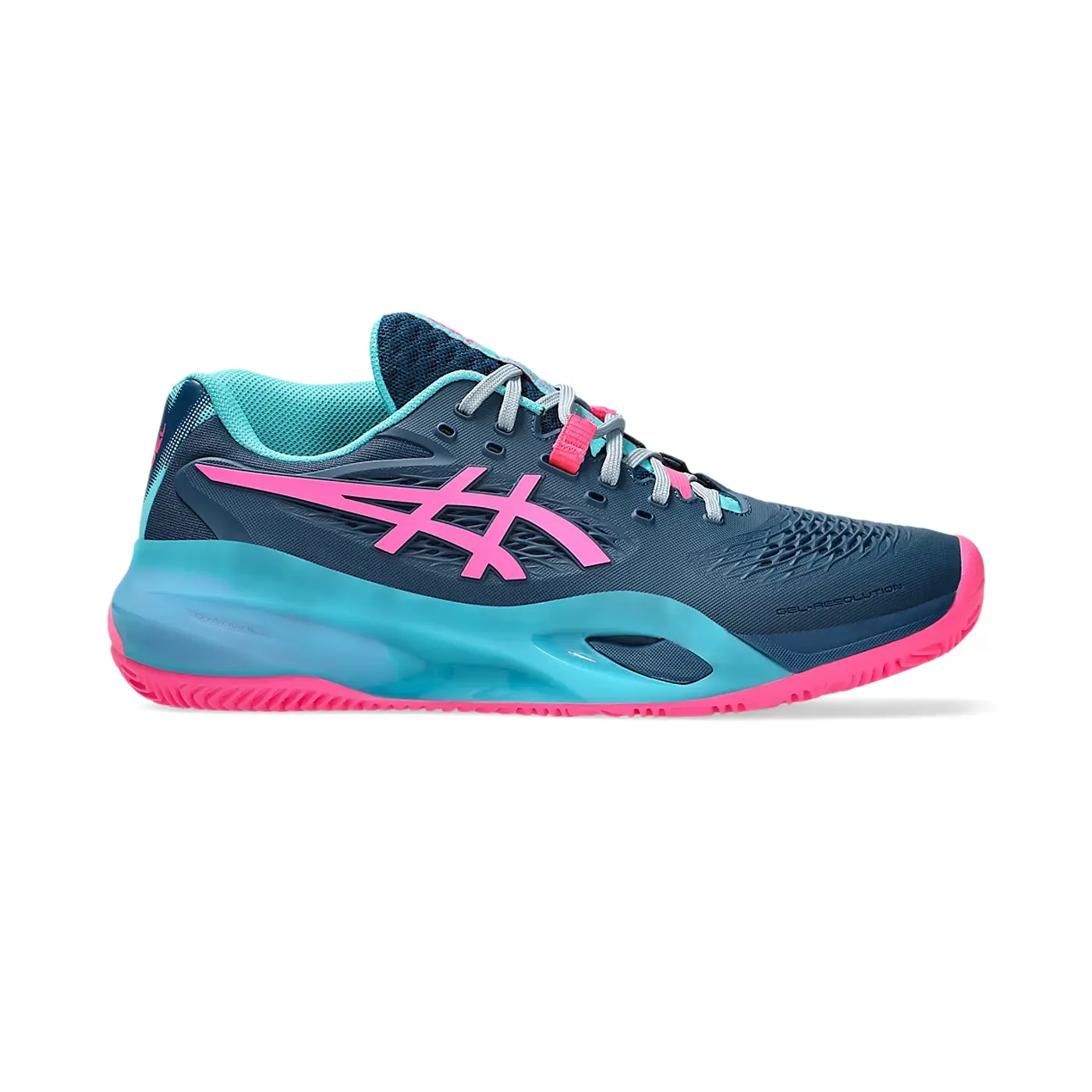 ASICS Gel-Resolution X Padel Shoes Mako Blue Hot Pink 08 ASICS Gel-Resolution X Padel Shoes Mako Blue Hot Pink 08