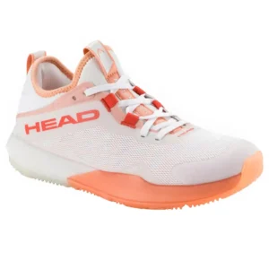 HEAD Motion Pro Women Padel Shoes White Coral 001