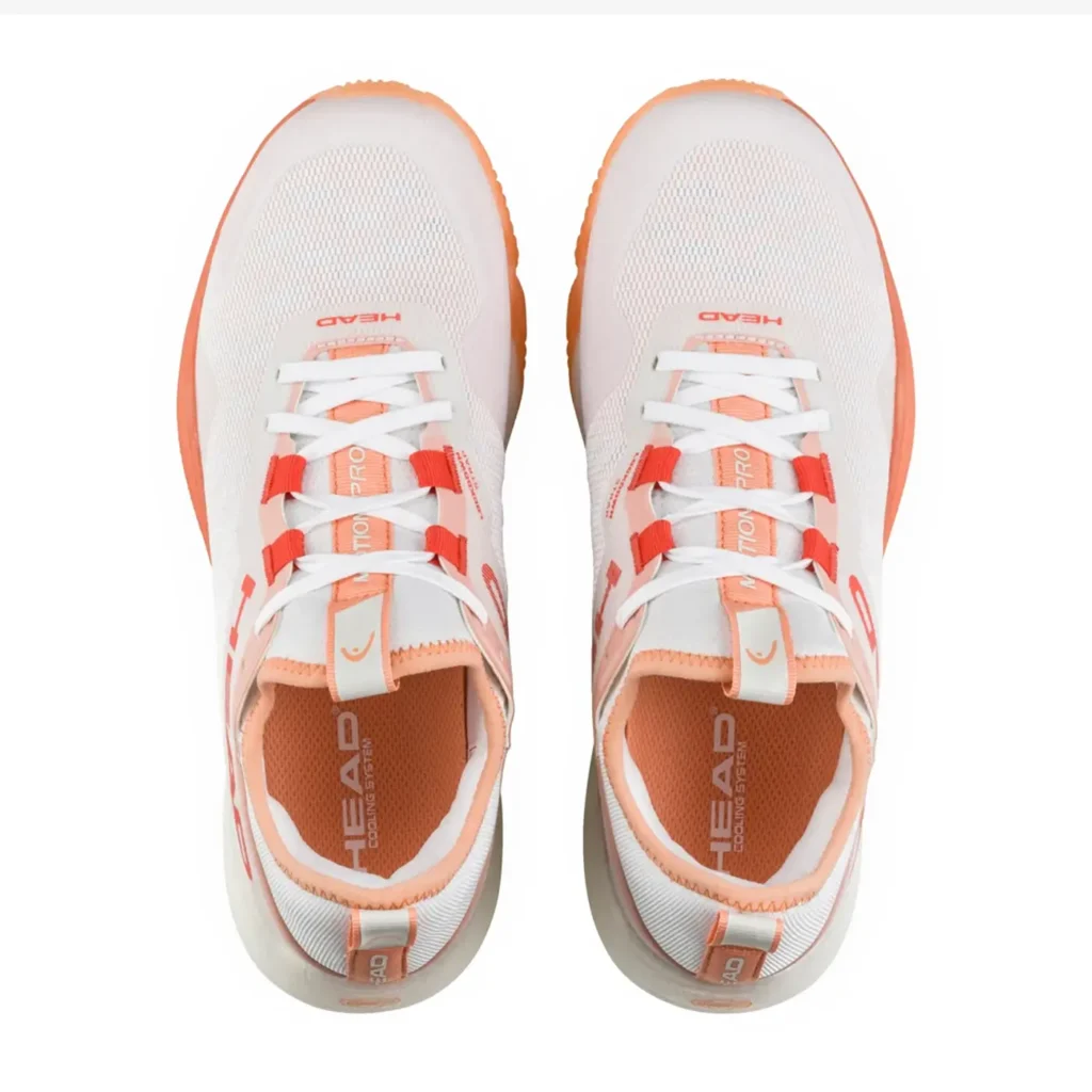 HEAD Motion Pro Women's Padel Shoes White Coral 02