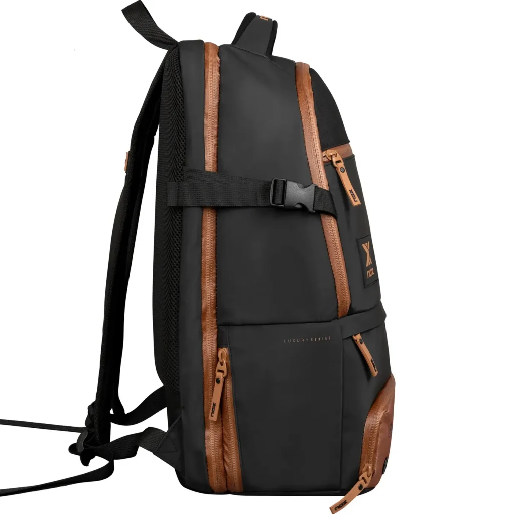 NOX Padel Backpack Luxury Open Series Black Brown 03