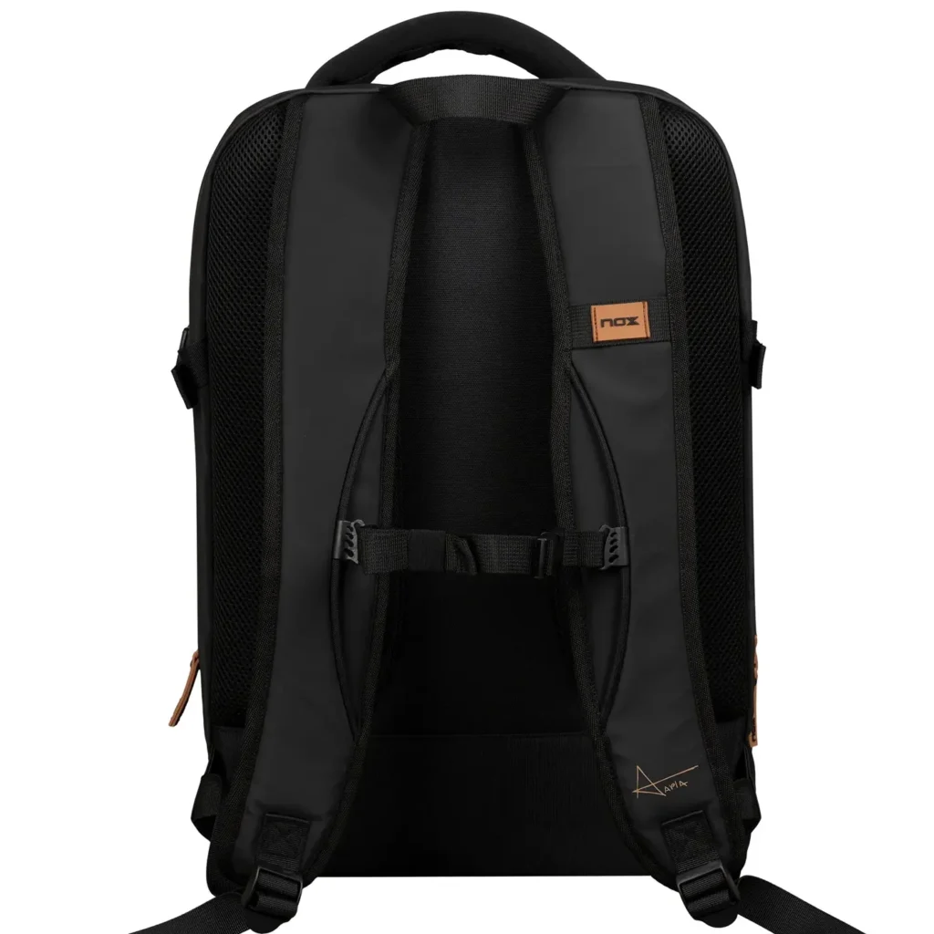 NOX Padel Backpack Luxury Open Series Black Brown 04
