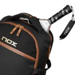 NOX Padel Backpack Luxury Open Series Black Brown 05