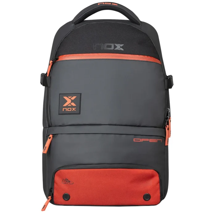 NOX Padel Backpack Luxury Open Series Black Red 01