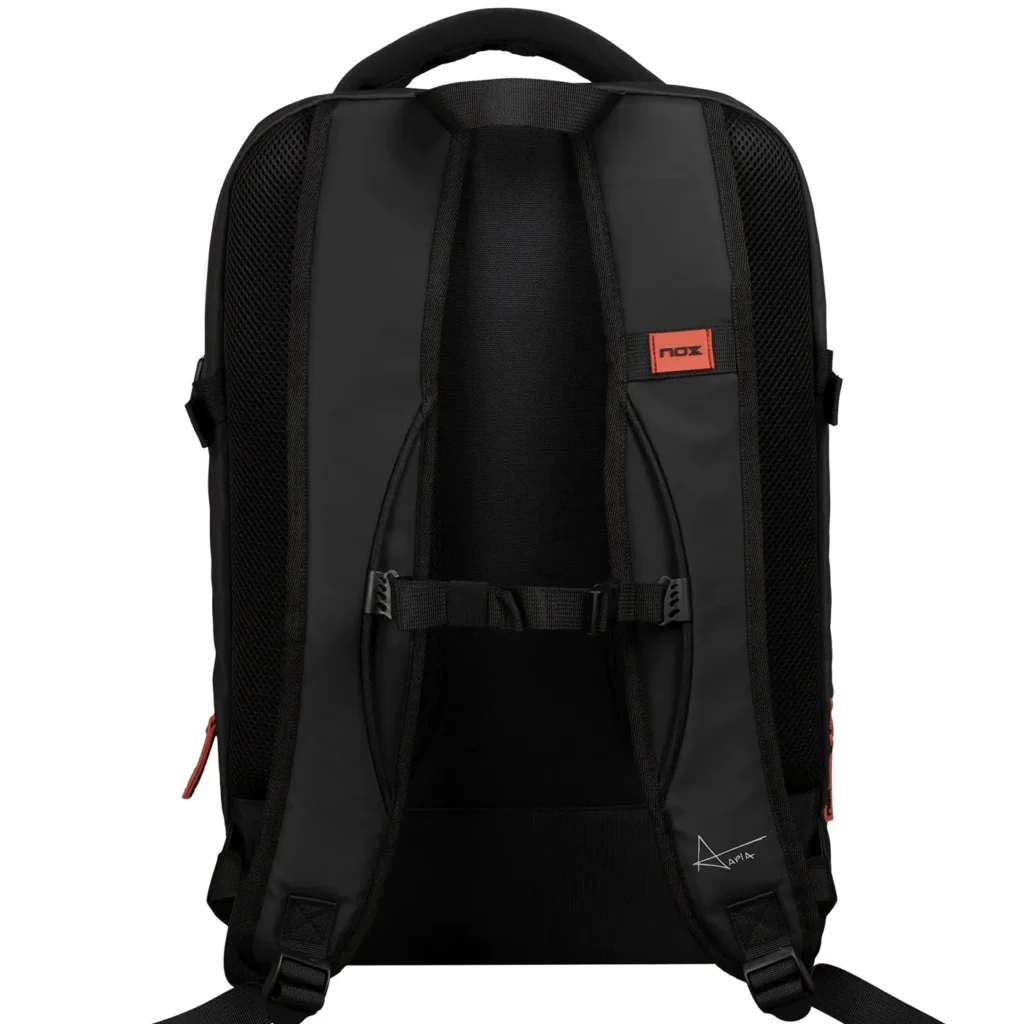 NOX Padel Backpack Luxury Open Series Black Red 03