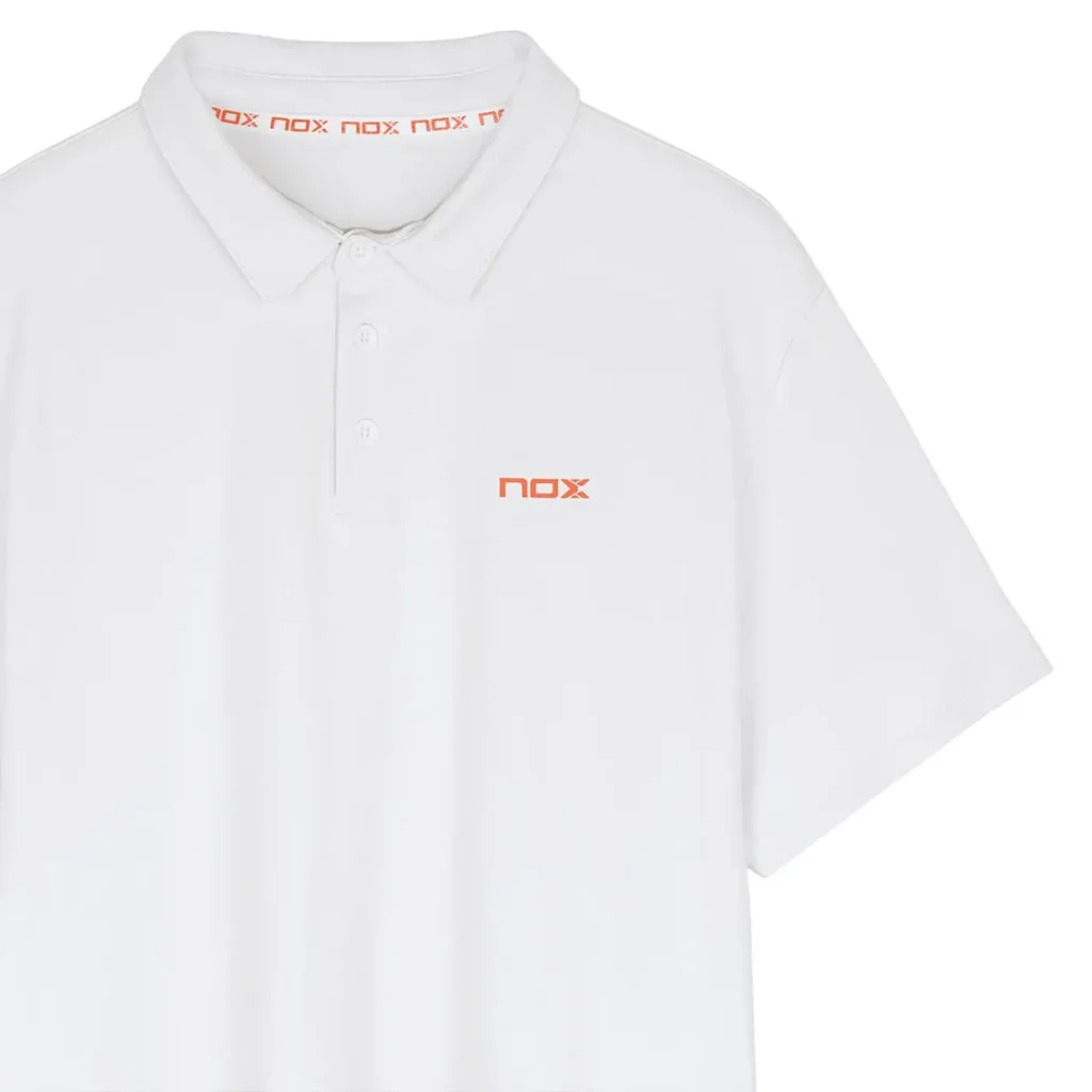 NOX Padel Polo Shirt Team Regular White 01