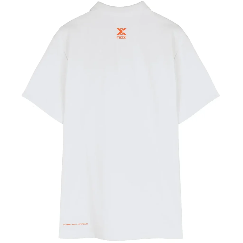 NOX Padel Polo Shirt Team Regular White 02