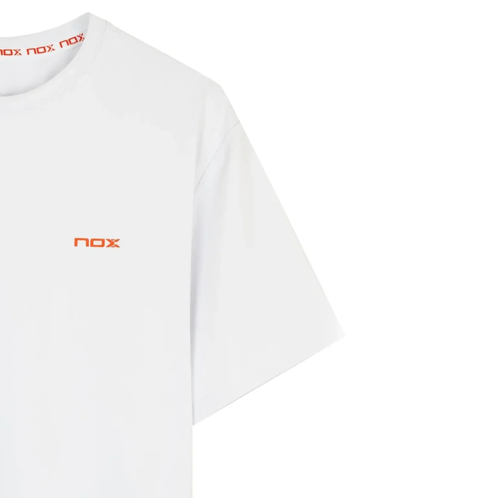NOX Team Regular Men's Padel T-shirt White 002