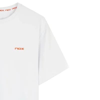 NOX Team Regular Men's Padel T-shirt White 002