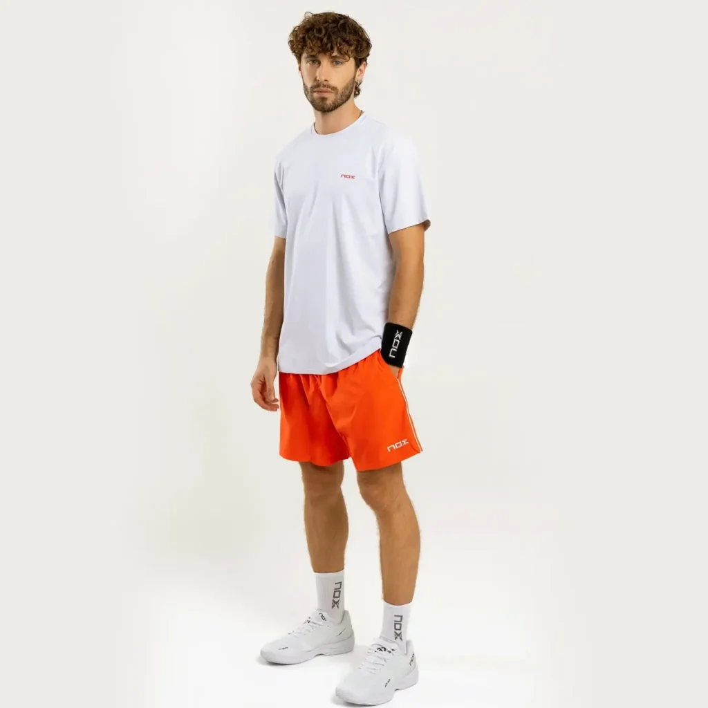 NOX Team Regular Men's Padel T-shirt White 003