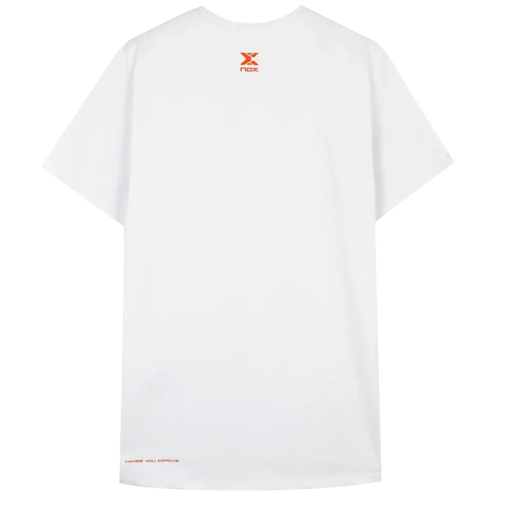 NOX Team Regular Men's Padel T-shirt White 004